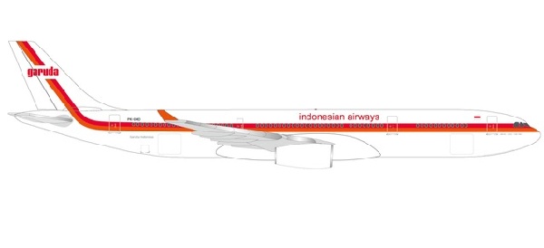 533362 Herpa Garuda Indonesia / ガルーダインドネシア航空 ガルーダ航空 Retro A330-300 PK-GHD 70th 1:500 完売しました。