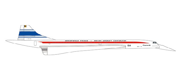 533607 Herpa Air France/ エールフランス航空 BAC 50Years CONCORDE F-WTSA 1:500 完売しました。