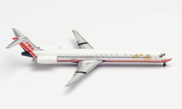 533737 Herpa TWA / トランス・ワールド航空 MD-83 Spirit of Long Beach N984TW 1:500 完売しました。