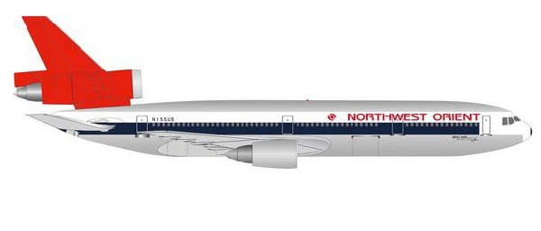 534369 Herpa NORTHWEST ORIENT / ノースウエストオリエント DC-10-40 DC-10 50th N155US 1:500 完売しました。