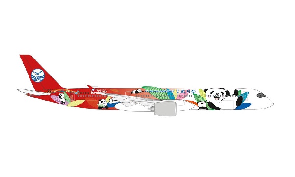 534499 Herpa SICHUAN / 四川航空 A350-900 Panda Route B-306N 1:500 完売しました。