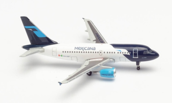 534772 Herpa MEXICANA / メキシカーナ航空　メヒカーナ A318 XA-UBT 1:500 完売しました。