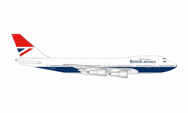 534857 Herpa British Airways / 英国航空 ブリティッシュ・エアウェイズ B747-100 747FAREWELL G-AWNN 1:500 完売しました。