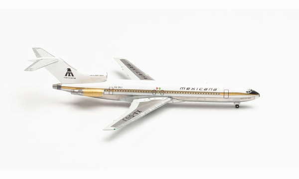 535052 Herpa MEXICANA / メキシカーナ航空　メヒカーナ B727-200 XA-DUJ Golden Aztec 1:500 完売しました。