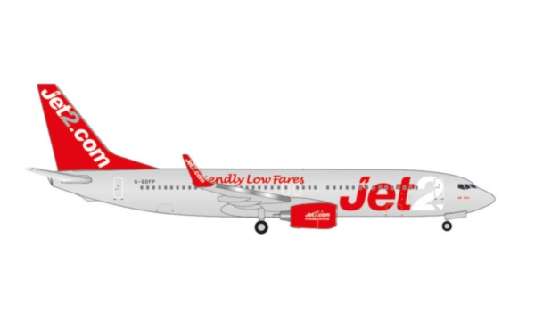 535137 Herpa Jet2.com / ジェットツー・コム B737-800 Jet2 Paris G-GDFP 1:500 完売しました。