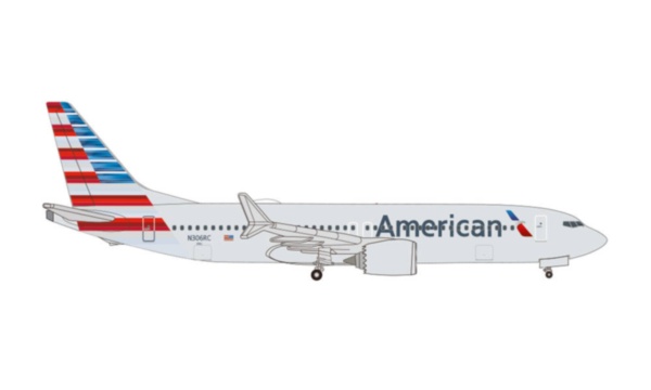 535199 Herpa American / アメリカン航空 B737 MAX8 N306RC 1:500 完売しました。