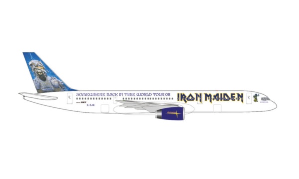 535250 Herpa IRON MAIDEN Ed Force One 2008 B757-200 G-OJIB 1:500