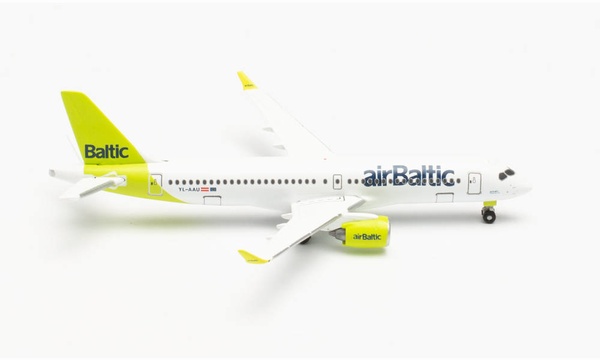 535328 Herpa airBaltic / エア　バルティック A220-300 100th A220 YL-AAU 1:500 完売しました。