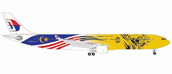 535359 Herpa Malaysia MAS / マレーシア航空  Harimau Malaya A330-300 9M-MTG 1:500 完売しました。