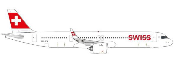 535366 Herpa SWISS / スイス航空 A321neo HB-JPA 1:500 完売しました。