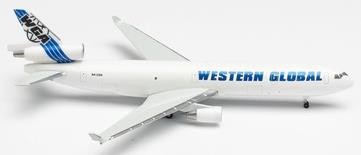 535434 Herpa Western Global / ウエスタン グローバル エアラインズ MD-11F N412SN 1:500 完売しました。