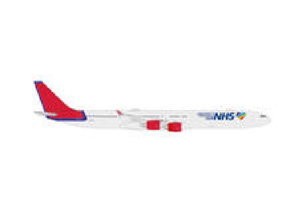 535496 Herpa Maleth-Aero / マレシュアエロ A340-600 9H-NHS Protect Our NHS 1:500 メーカー完売