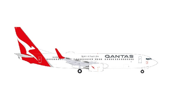 535502 Herpa Qantas / カンタス航空 B737-800 VH-VZR Coral Bay 1:500 完売しました。