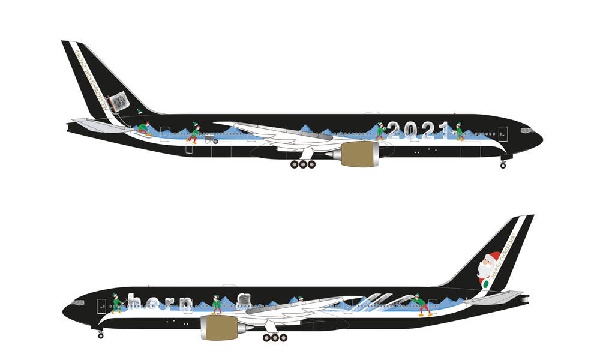 535540 Herpa Christmas model 2021 / クリスマスモデル Boeing777-8 1:500 お取り寄せ