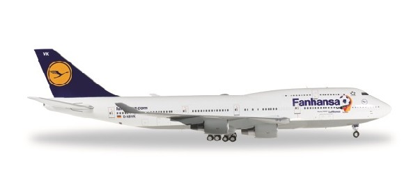 557313 Herpa Lufthansa / ルフトハンザドイツ航空 B747-400 fanhansa D-ABVK 1:200 メタル製 完売しました。