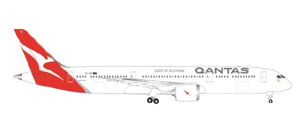 558778 Herpa Qantas / カンタス航空 B787-9 VH-ZNA 1:200 完売しました。