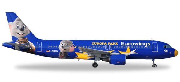 558808 Herpa Eurowings / ユーロウイングス A320 Europa-Park D-ABDQ 1:200 完売しました。