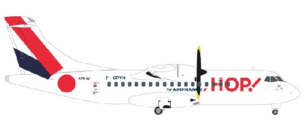 559409 Herpa HOP For Air France / エールフランス オップ ATR-42-500 F-GPYN 1:200 完売しました。