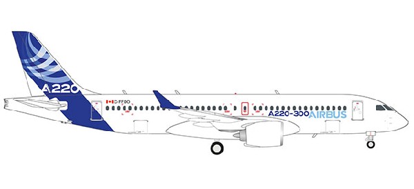 559515 Herpa Airbus house color / エアバスハウスカラー A220-300 C-FFDO 1:200 完売しました。