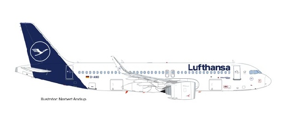 559768 Herpa Lufthansa / ルフトハンザドイツ航空 Rastatt A320neo D-AINO 1:200 完売しました。