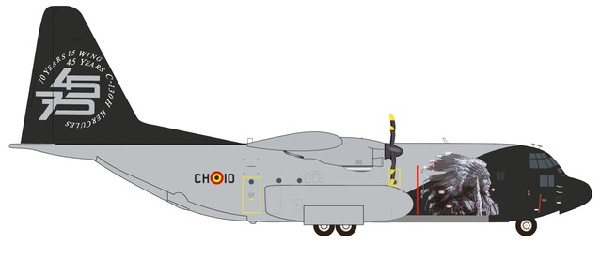 559843 Herpa ベルギー空軍 C-130H CH-10 15th 1:200 お取り寄せ
