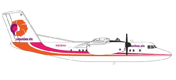 559973 Herpa HAWAIIAN / ハワイアン航空 DHC-7 N919HA 1:200 完売しました。