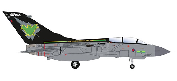 570510 Herpa イギリス空軍 No9sq 退役記念塗装 トーネード GR.4 ZG755 1:200 完売しました。