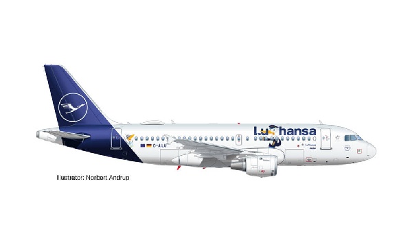570985 Herpa Lufthansa / ルフトハンザドイツ航空 A319 Lu Verden D-AILU 1:200 完売しました。