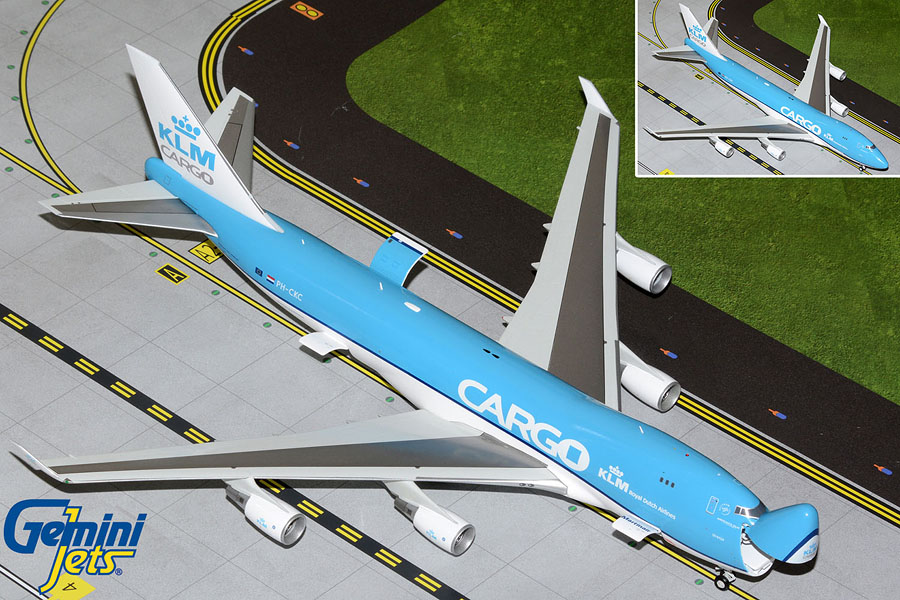 G2KLM935 GEMINI 200 KLM CARGO/Martin Air / KLMオランダ航空 B747-400ERF [PH-CKC] 開閉選択式 1:200
