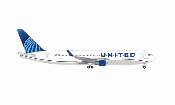 536127 Herpa UNITED / ユナイテッド航空 B767-300 N676UA 1:500 完売しました。