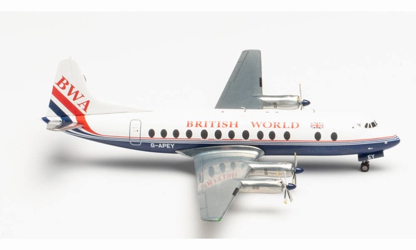 571463 Herpa BRITISH WORLD Airlines / ブリティッシュ・ワールド航空 VISCOUNT800 G-APEY 1:200 完売しました。