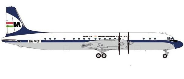 571531 Herpa Malev Hungarian / マレーヴ・ハンガリー航空　マレブ　ハンガリー IL-18 HA-MOF 1:200 完売しました。