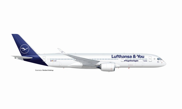 572026 Herpa Lufthansa / ルフトハンザドイツ航空 A350-900 Lufthansa & You D-AIXP 1:200 完売しました。