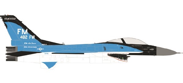 580250 Herpa アメリカ空軍 USAF F-16C 93rd FS 482nd FW 35周年塗装 1:72 お取り寄せ