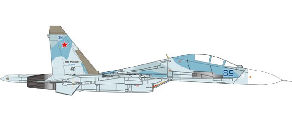 580311 Herpa ロシア空軍 Su-30M2 第27混成親衛航空連隊 RF-95072/89 blue 1:72 完売しました。