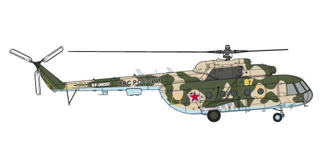 580373 Herpa ロシア空軍 Mi-8MT 339th AirBase トルジョーク RF-06057/87 1:72 完売しました。