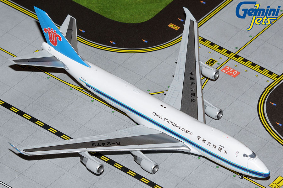 GJCSN2065 GEMINI JETS China Southern Cargo B747-400F(SCD) Interactive Series B-2473 1:400