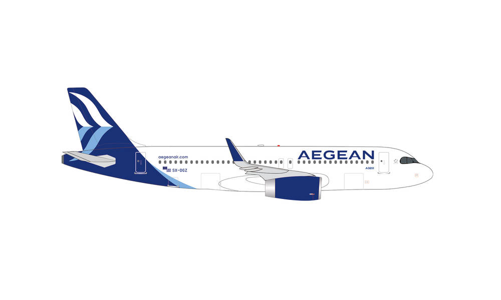 536547 Herpa Aegean Airlines / エーゲ航空 A320 SX-DGZ 1:500 完売しました。