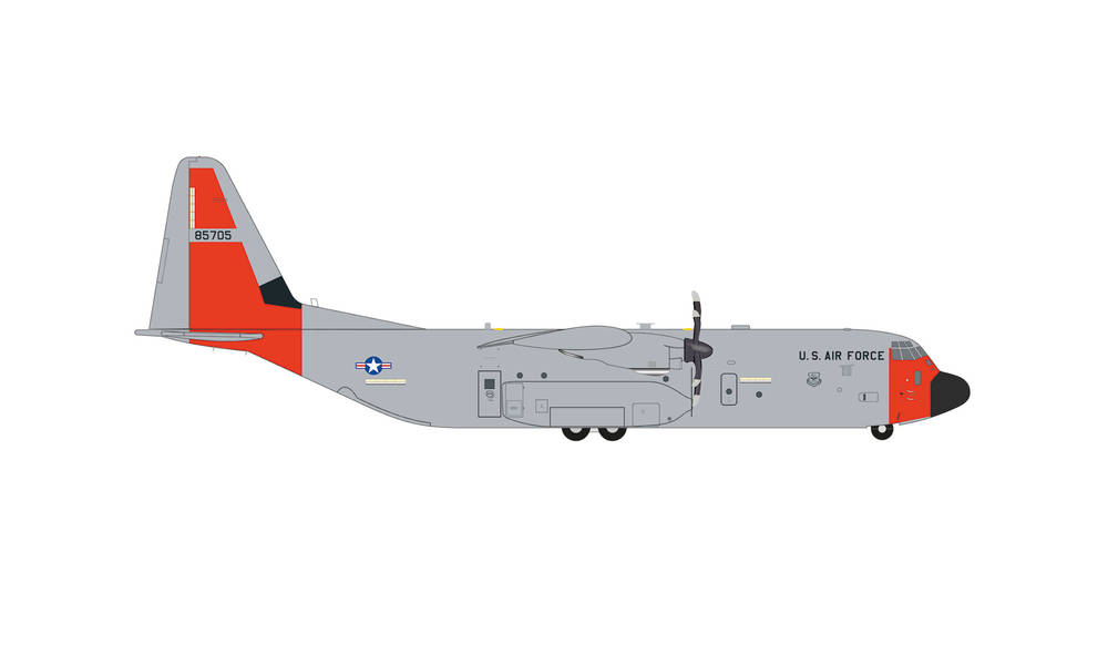 572200 Herpa USAF C-130J-30 19AW, 61AS, リトルロック空軍基地 08-5705 1:200 メーカー完売