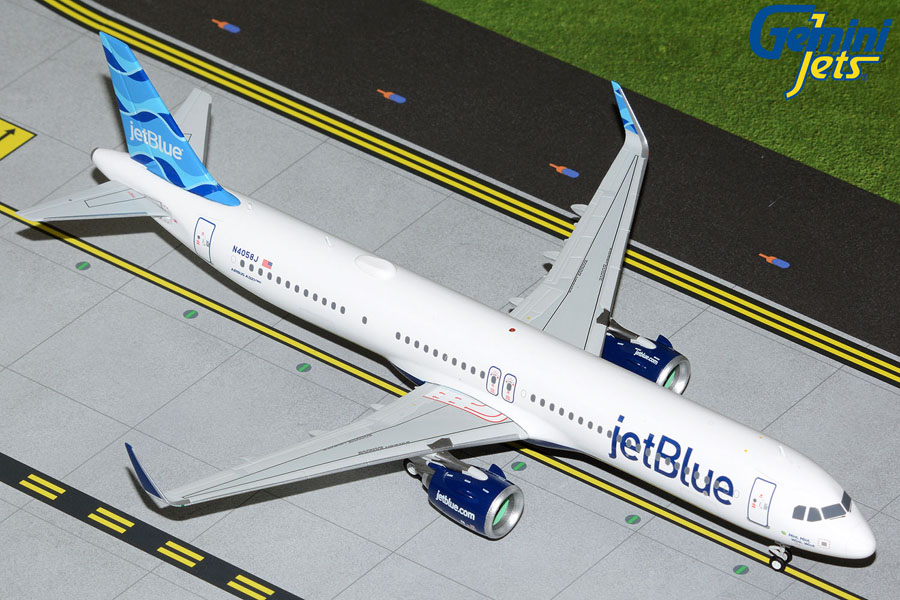 G2JBU1077 GEMINI 200 JetBlue Airways / ジェットブルー航空 A321neo N4058J Streamers tail design 1:200 完売しました。