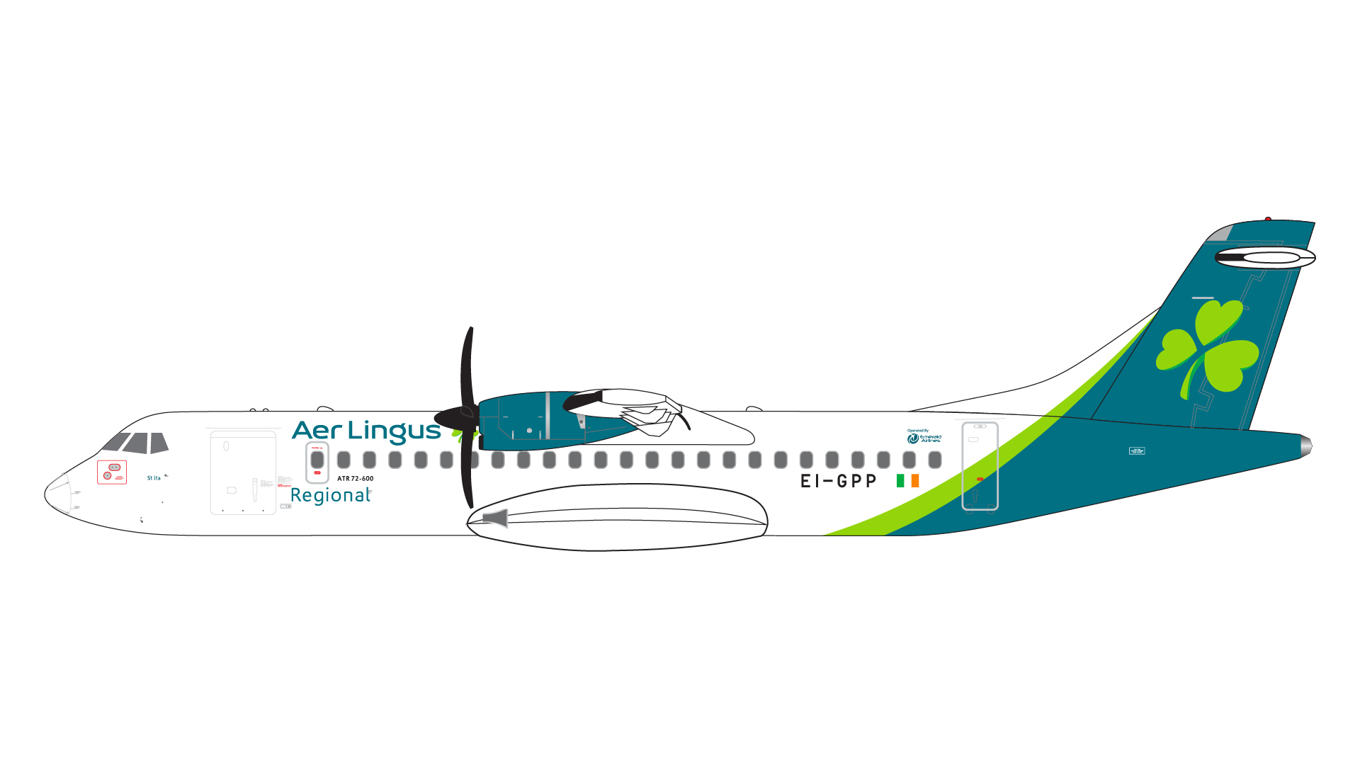GJEIN2076 GEMINI JETS Aer Lingus Regional / エアリンガス・リージョナル ATR 72-600 EI-GPP 1:400 完売しました。 GEMINI JETS 1:400 Aer Lingus Regional / エアリンガス・リージョナル ATR 72 亜鉛ダイキャスト製
