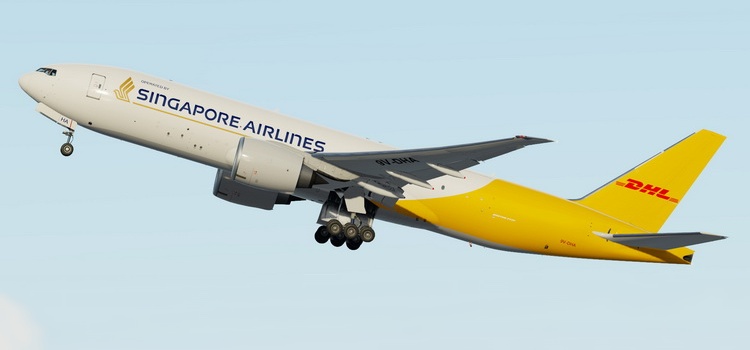 04474 Phoenix DHL Singapore / DHL シンガポール航空 B777-200LRF 9V-DHA 1:400 お取り寄せ Phoenix 1:400 DHL / ディーエイチエル 777-200F 亜鉛ダイキャスト製