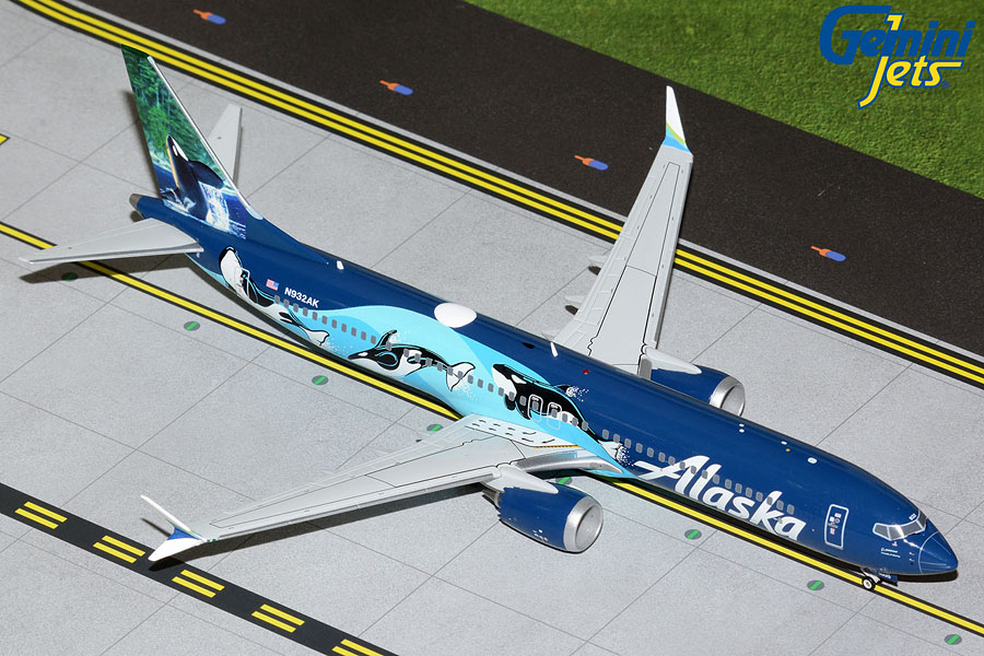 G2ASA1089 GEMINI 200 Alaska Airlines / アラスカ航空 B737 MAX 9 N932AK West Coast Wonders (orcas) 1:200 完売しました。