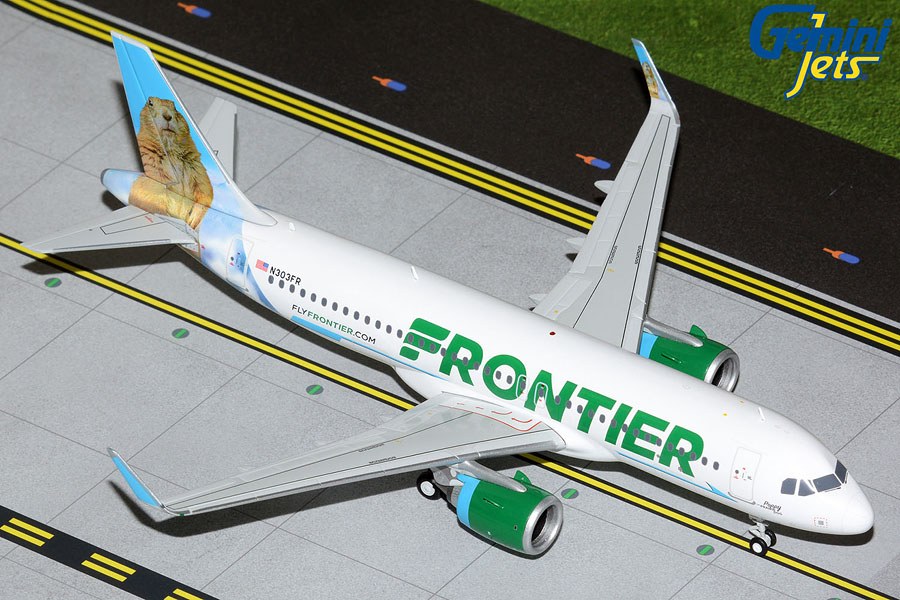 G2FFT1142 GEMINI 200 Frontier Airlines / フロンティア航空 A320neo N303FR  Poppy the Prairie Dog 1:200 完売しました。