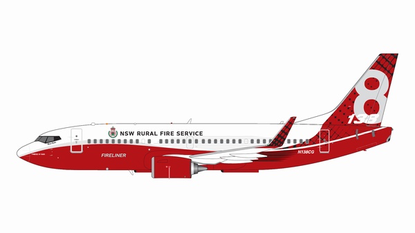 G2NSW994 GEMINI 200 NSW Rural Fire Service B737-300 N138CG 1:200 完売しました。 GEMINI JETS 1:200 NSW Rural Fire Service / コールソン・アヴィエーション ニューサウスウェールズ州地方消防局 737-300 亜鉛ダイキャスト製