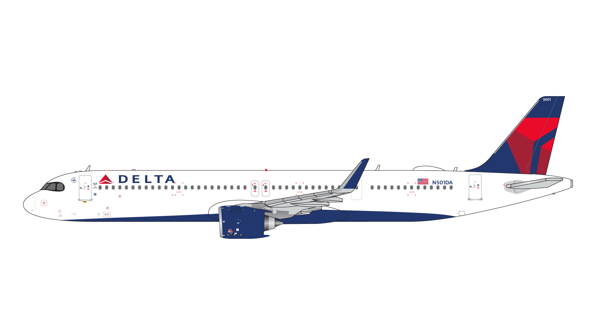 GJDAL2164 GEMINI JETS Delta Air Lines / デルタ航空 A321neo N501DA 1:400 完売しました。 GEMINI JETS 1:400 Delta Air Lines / デルタ航空 A321neo 亜鉛ダイキャスト製