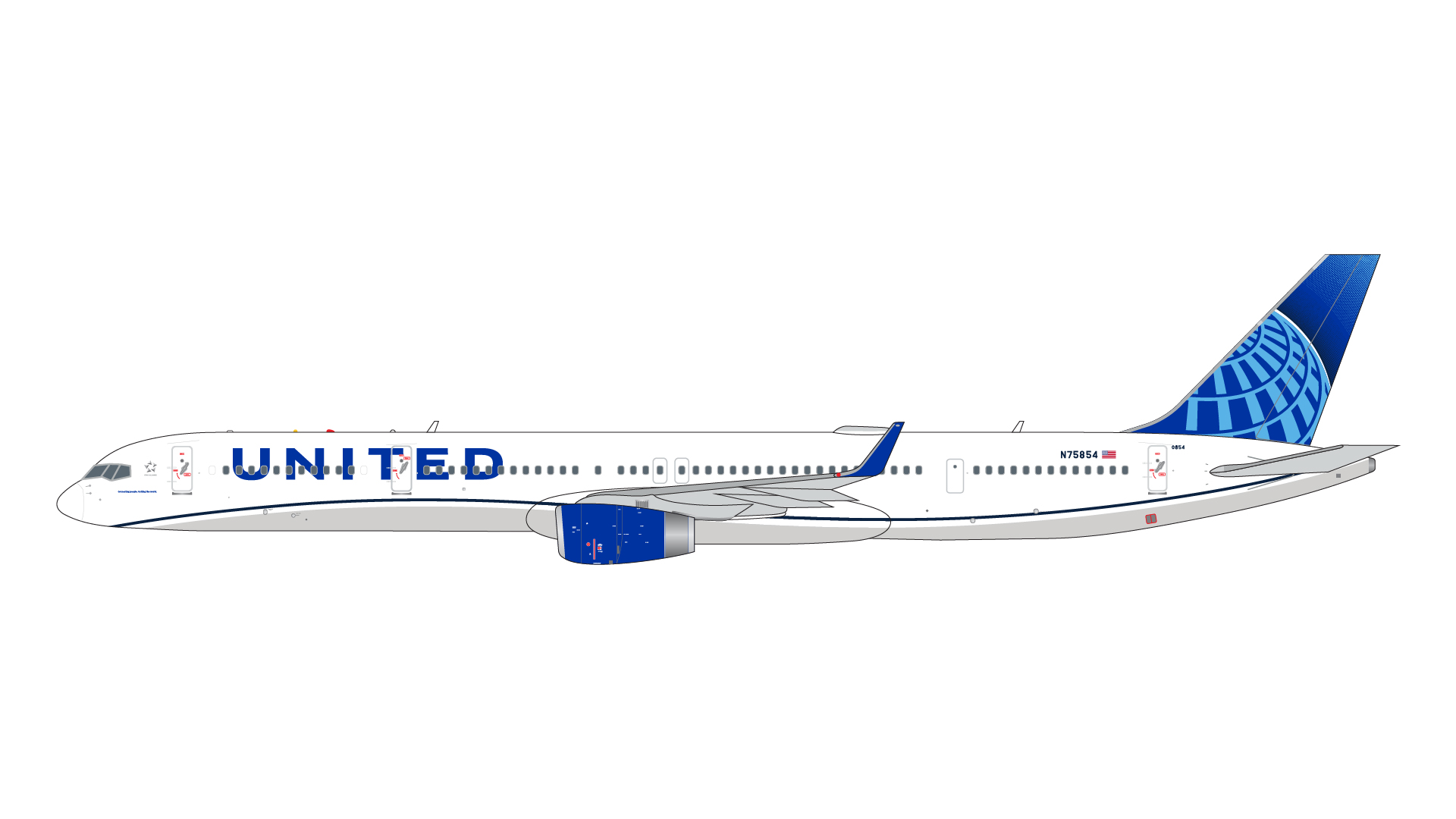 GJUAL2092 GEMINI JETS United Airlines / ユナイテッド航空 B757-300W N75854 1:400 完売しました。 GEMINI JETS 1:400 United Airlines / ユナイテッド航空 757-300 亜鉛ダイキャスト製