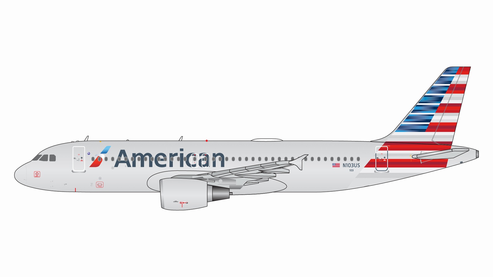 GJAAL2085 GEMINI JETS American Airlines / アメリカン航空 A320-200 N103US 1:400 完売しました。