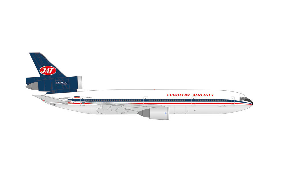 536585 Herpa JAT / ユーゴスラビア DC-10-30 Nikola Tesla YU-AMA 1:500 完売しました。