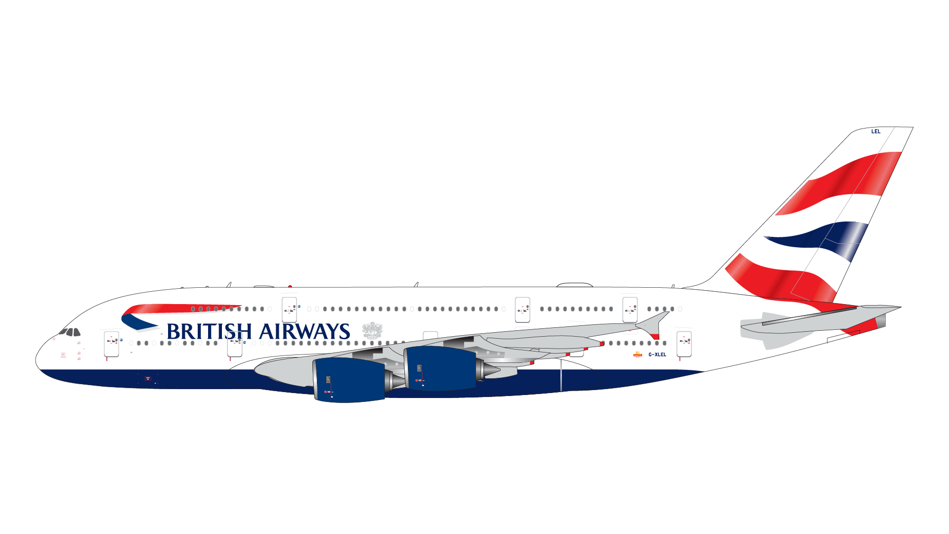 GJBAW2110 GEMINI JETS British Airways / 英国航空 ブリティッシュ・エアウェイズ A380-800 G-XLEL 1:400 完売しました。